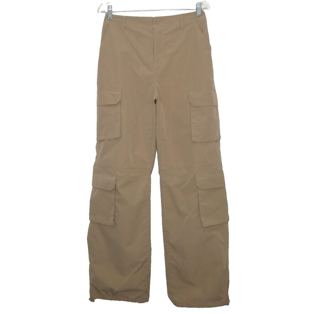 NWOT LOVE TREE Womens Khaki Tan Cargo Pants Size L (10/12)